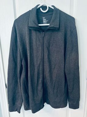 Gap Men's Full-Zip Charcoal Gray Jacket!